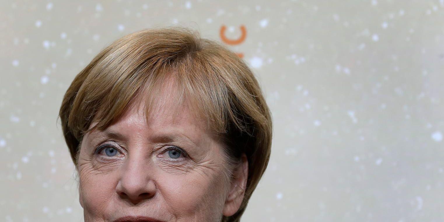 Förbundskansler Angela Merkel kan glädjas åt fortsatt bra humör inom tysk ekonomi. Arkivbild.