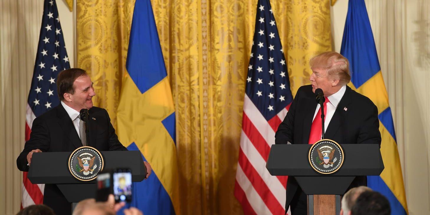 Understundom mysigt värre mellan statsminister Stefan Löfven (S) och USA:s president Donald Trump på pressträffen i Washington.