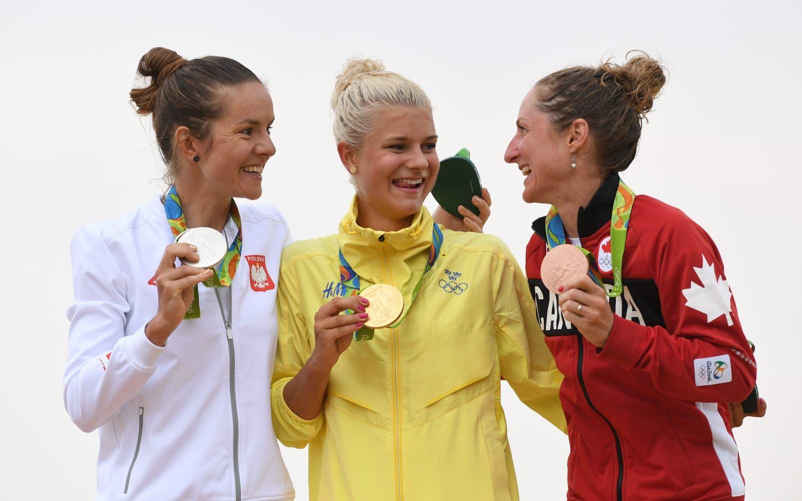 Rissveds blev hela Sveriges cykeldrottning under VM i Rio där hon vann guld. Bild: TT.