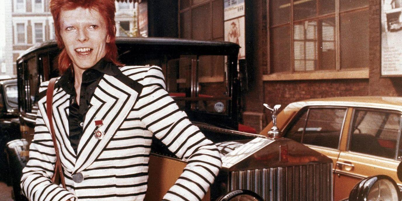 David Bowie på en bild från 1973. Arkiv.