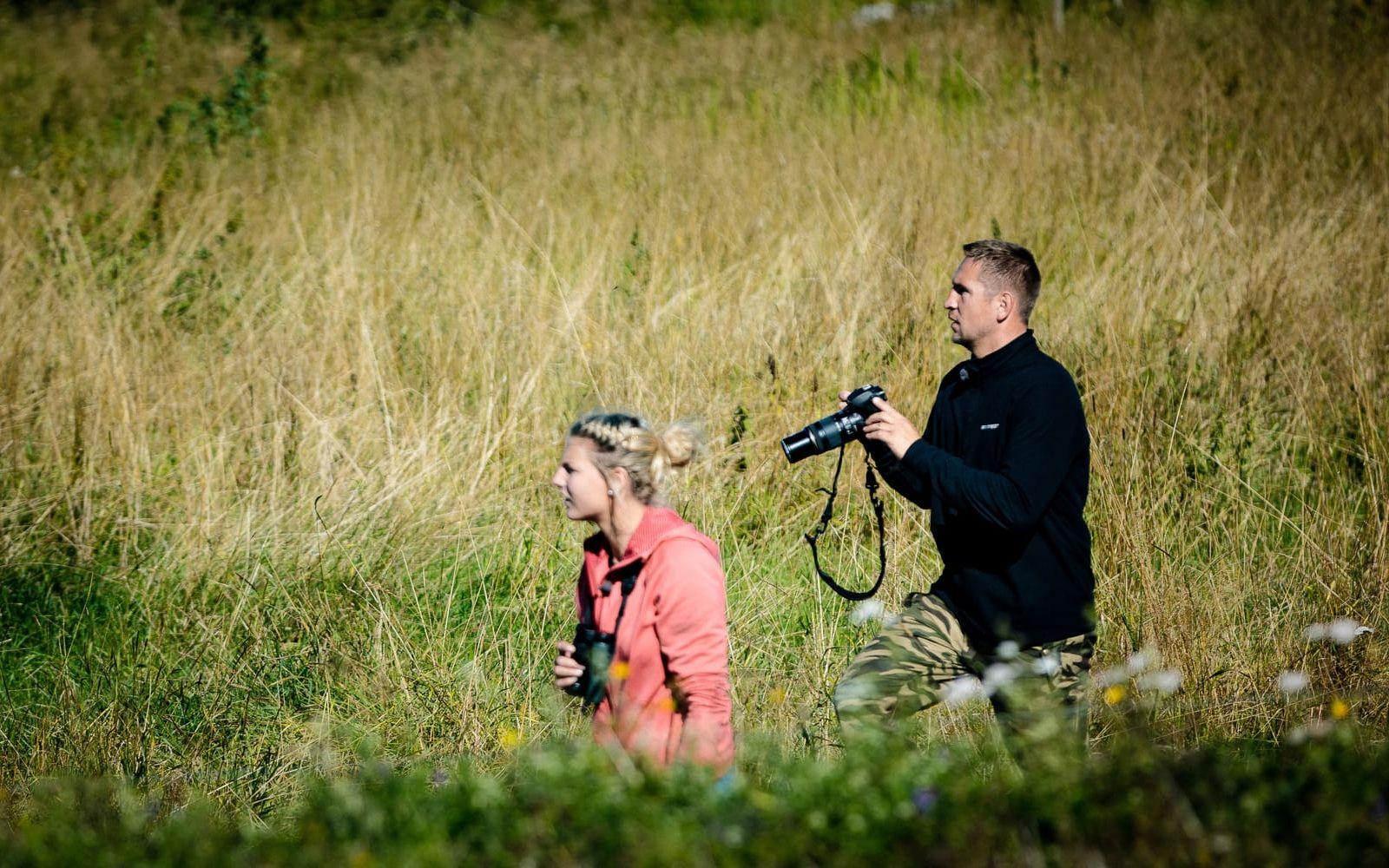 Armand Krajnc och Frida Johansson in action. Bild: SVT.
