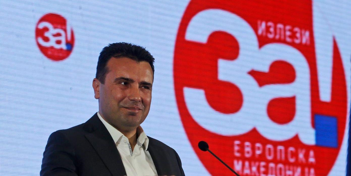 Makedoniens premiärminister Zoran Zaev. Arkivbild.