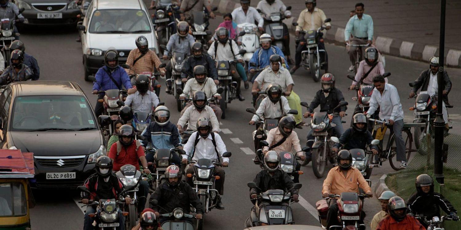 Indiens vägar är bland de dödligaste i världen. Arkivbild.