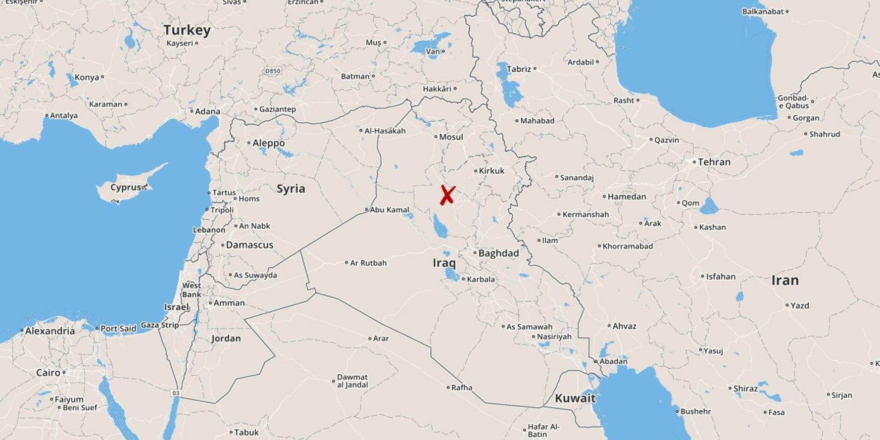 Självmordsbombarna slog till i Hajaj i norra Irak.