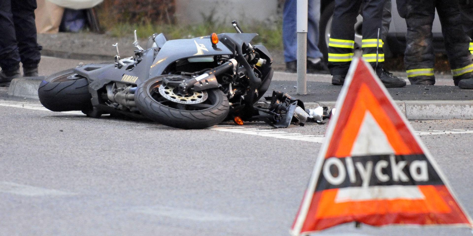 2019 dog 29 personer i motorcykelolyckor i Sverige, en tydlig minskning från 2018 då 47 personer omkom. Arkivbild.