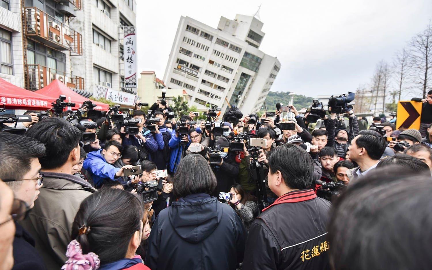 Minst 149 personer saknas i nuläget. (Taiwan Presidential Office via AP)