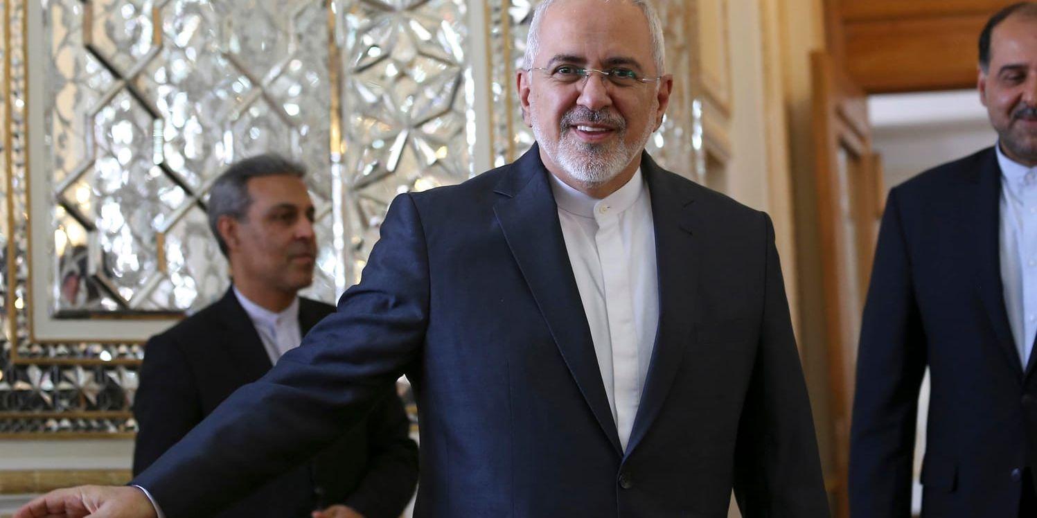 Iranske utrikesministern Mohammad Javad Zarif vill ha besked om att EU står kvar vid att inte införa sanktioner mot landet. Arkivbild.