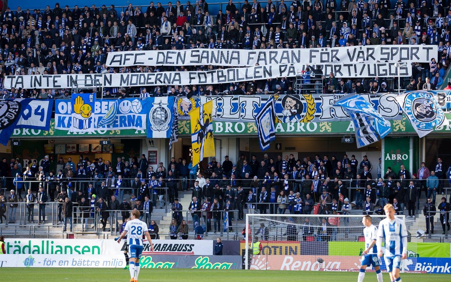Nu väljer fansen att bojkotta mötet på bortaplan med AFC Eskilstuna. Bild: Bildbyrån
