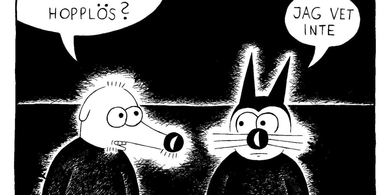 Ur "Klas katt blir deprimerad" av Gunnar Lundkvist från 2014. Pressbild.