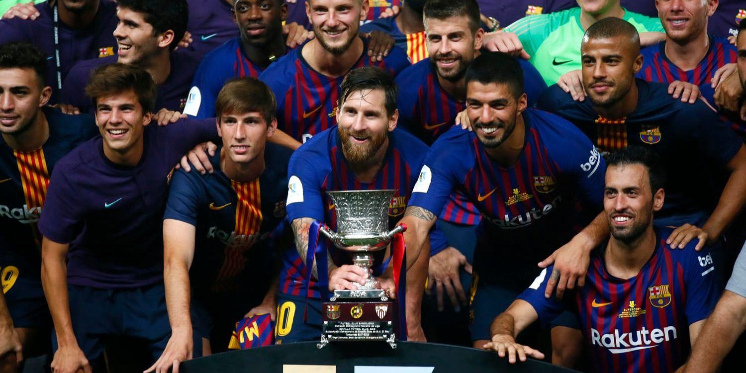 Barcelona vann den spanska supercupen i helgen. Kan de vinna fler titlar den här säsongen? Arkivbild.