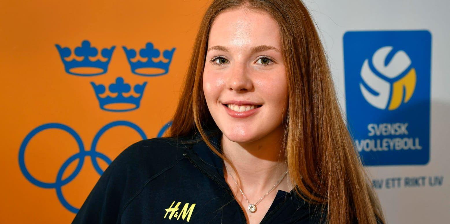 Isabelle Haak gjorde 31 poäng när Sveriges volleybollandslag vände 0–2 till 3–2 i set mot Estland. Arkivbild.