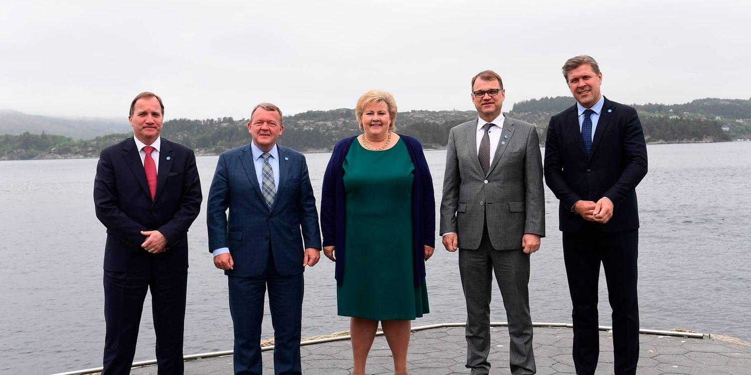 Statsminister Stefan Löfven träffar de nordiska statsministerkollegorna för ett tvådagarsmöte i Bergen.