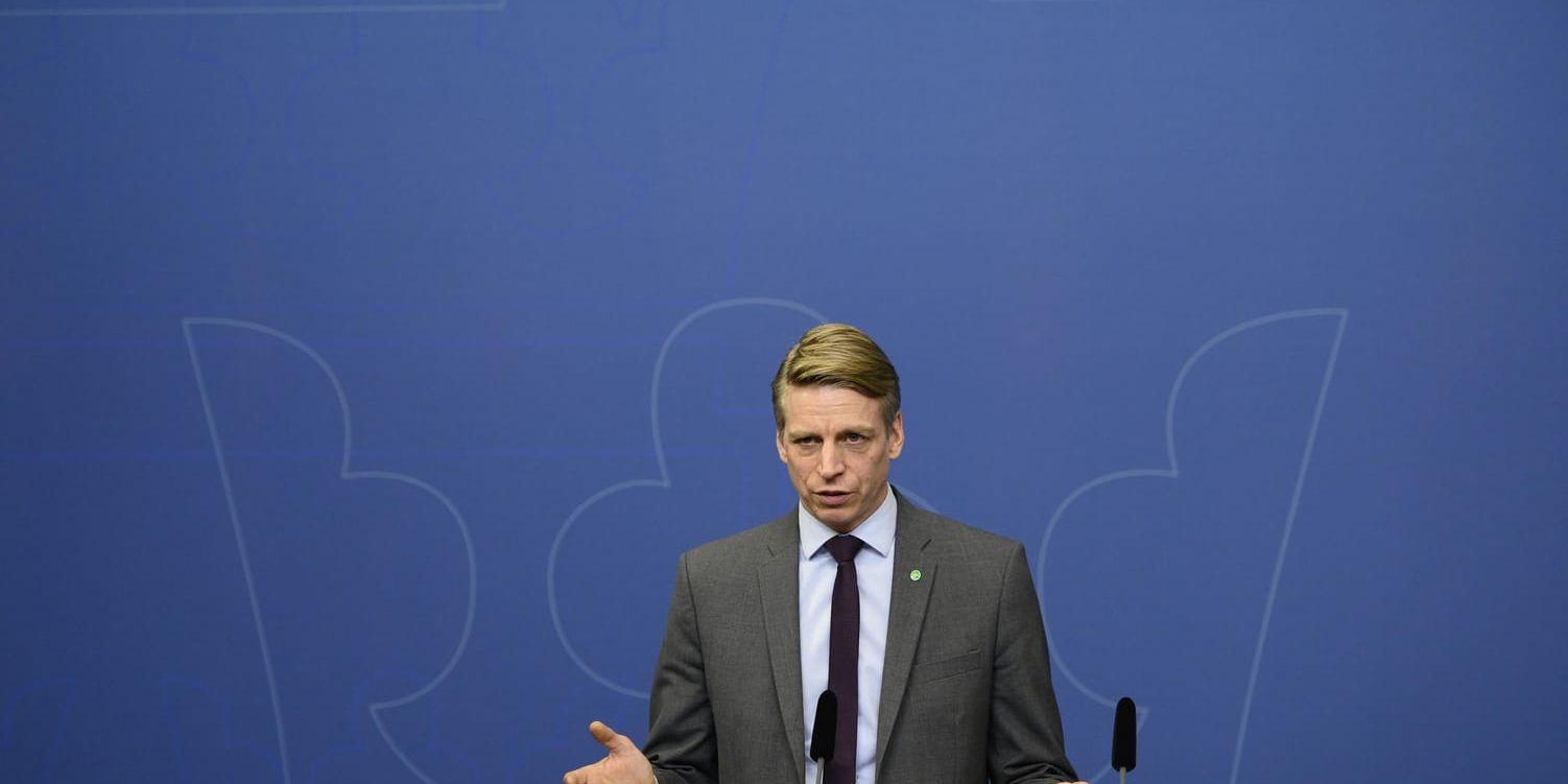Finansmarknadsminister Per Bolund (MP). Arkivbild.
