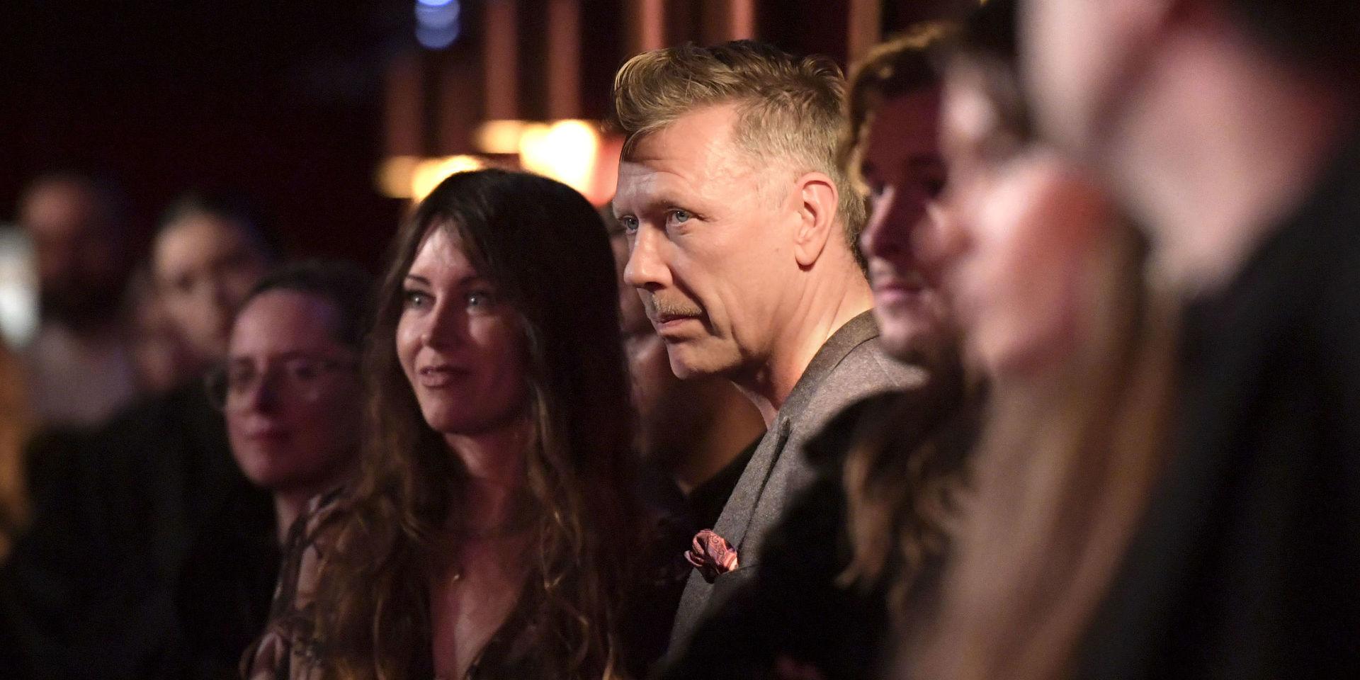 Mikael Persbrandt och Anna Odell anländer till galainvigningen för Stockholms internationella filmfestival på biograf Skandia.