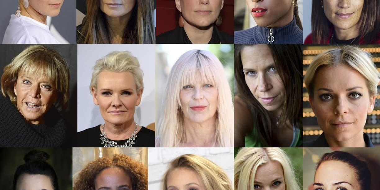 Nästan 2 000 kvinnor i den svenska musikbranschen ställer sig bakom uppropet. På listan samlas artister som Carola, Robyn, Zara Larsson, Seinabo Sey, Eva Dahlgren och Lill-Babs. Arkivbilder.