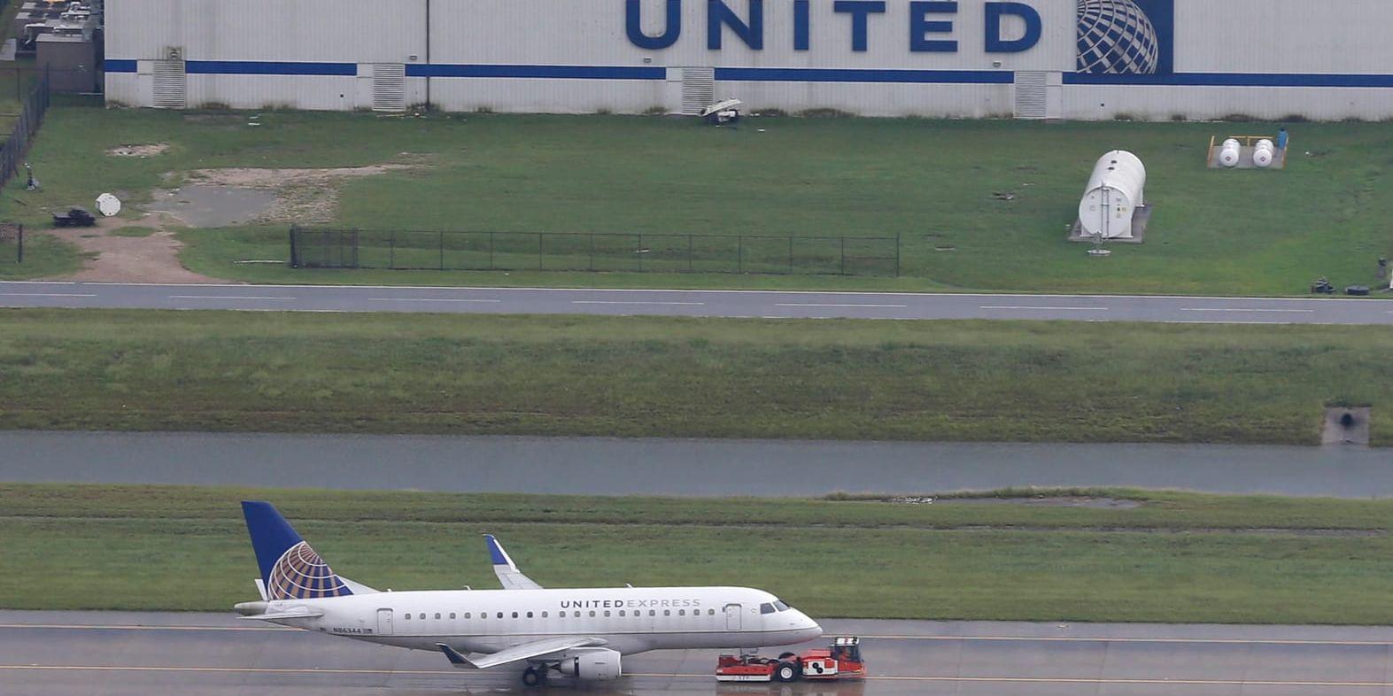 Ett flygplan från United Airlines. Arkivbild.