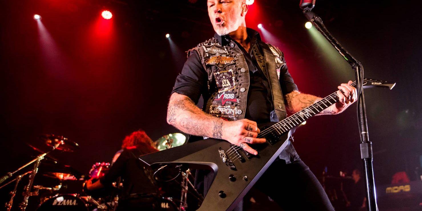 Metallica skänkte instrument till ett coverband som fått sin utrustning stulen. Arkivbild.