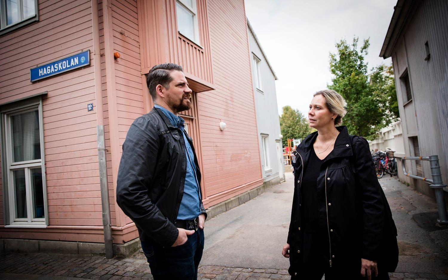 Enligt Annette Frisk, rektor på Hagaskolan, har skolan inte resurser till att vara med i Simlyftet. Foto: Jonas Lindstedt