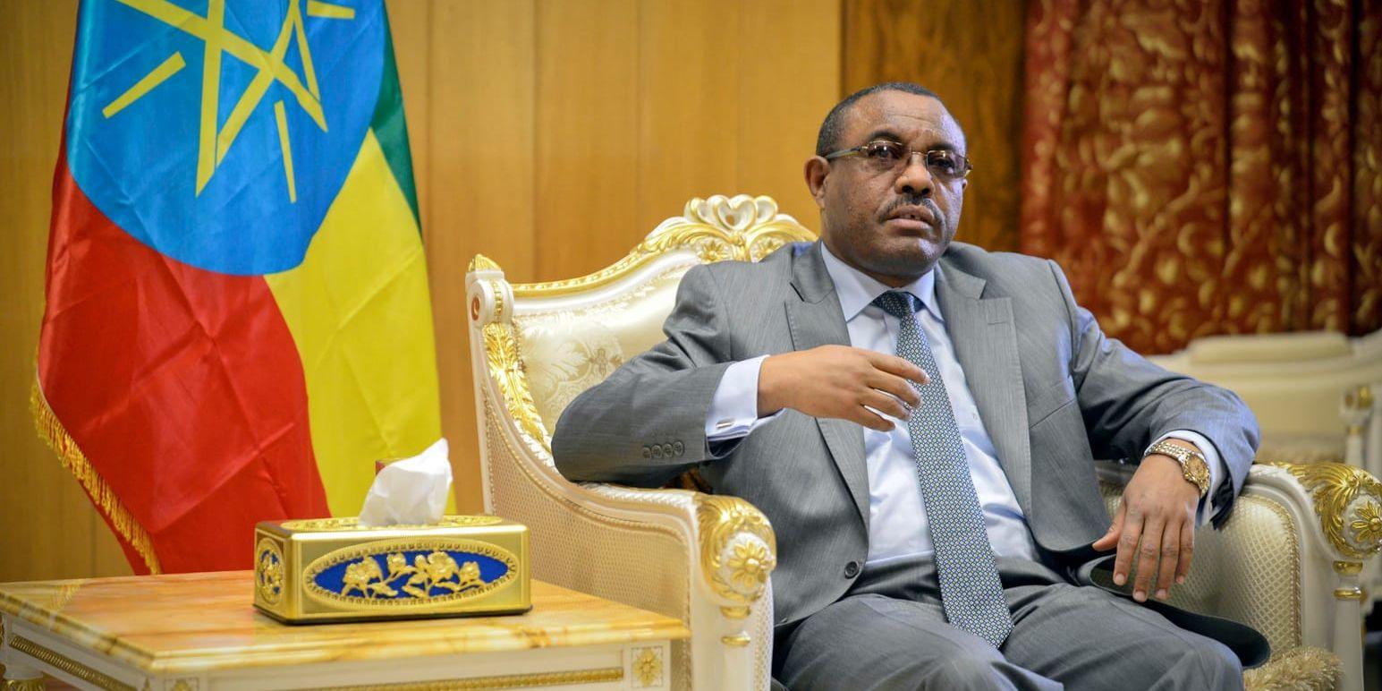 Etiopiens premiärminister Hailemariam Desalegn. Arkivbild.