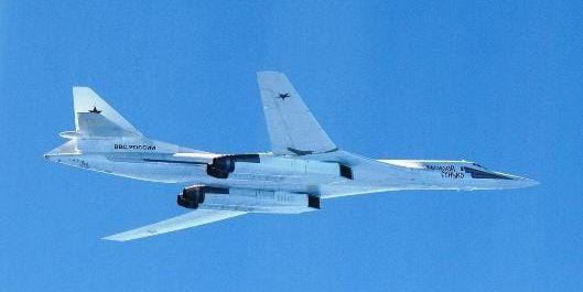 Det ryska bombflygplaner TU-160. Bilden är en arkivbild och inte en bild på flygplanet i det aktuella fallet. Bild: Finska Flygvapnet