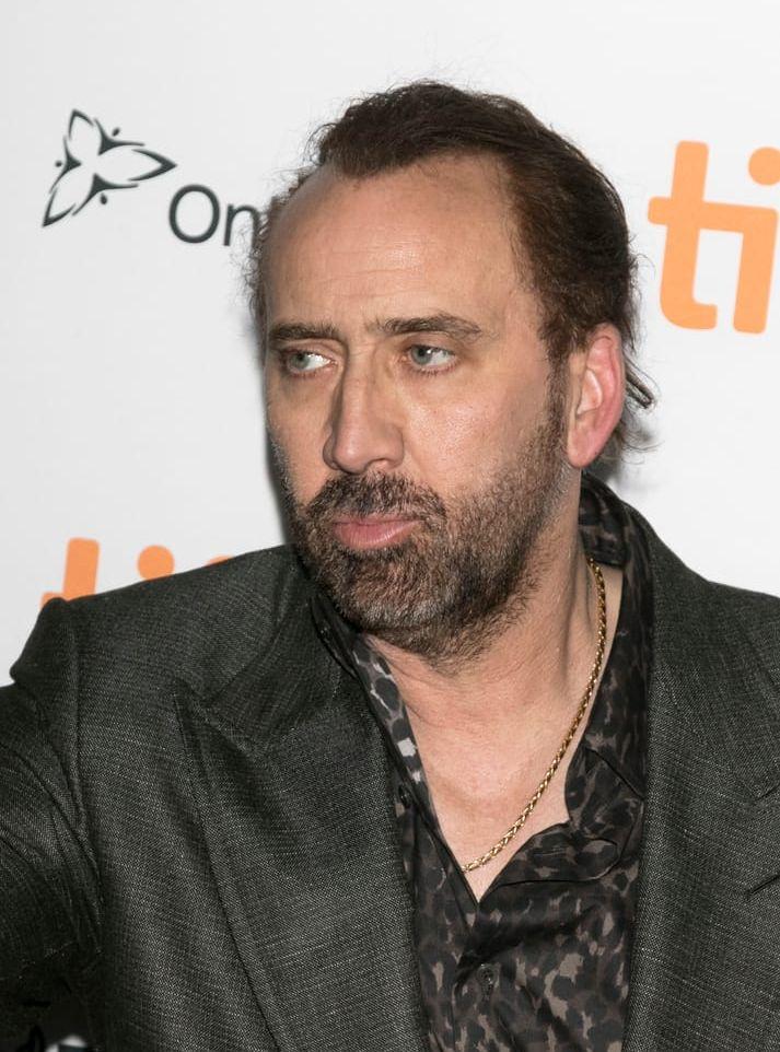 Nicolas Cage i Toronto till synes något jetlaggad. BILD: Stella Pictures