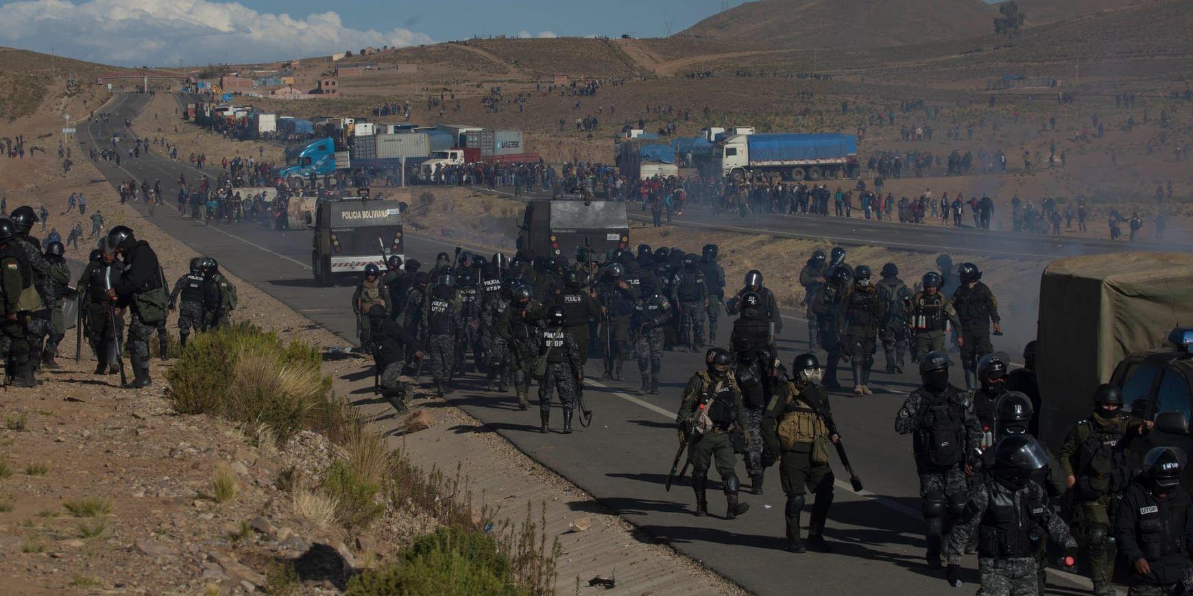 Demonstranter i Panduro.