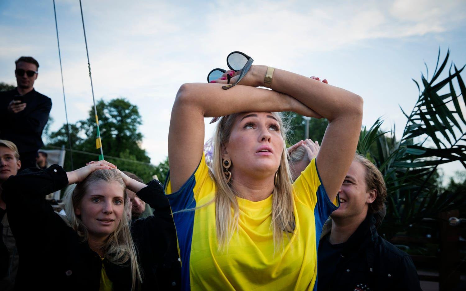 Sverige förlorade mot Tyskland. Publiken på Trädgår´n hade hoppet uppe in i det sista.