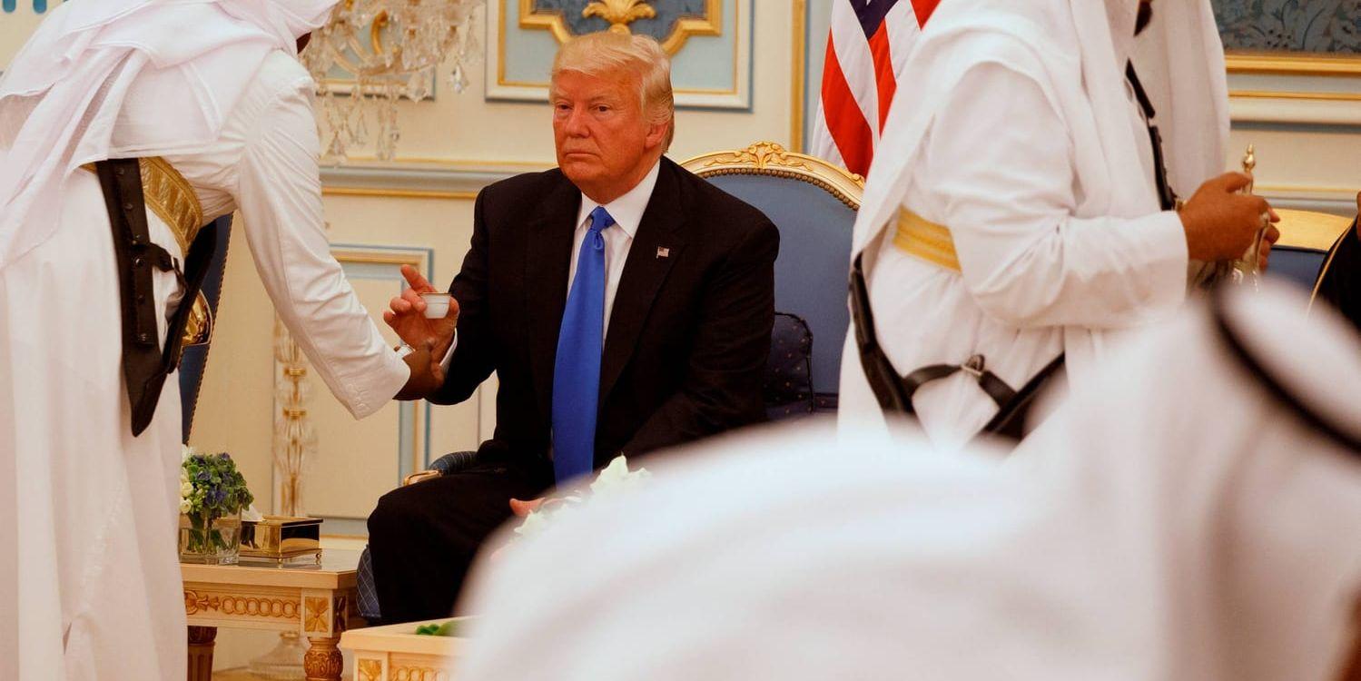 USA:s president Donald Trump i Saudiarabien.