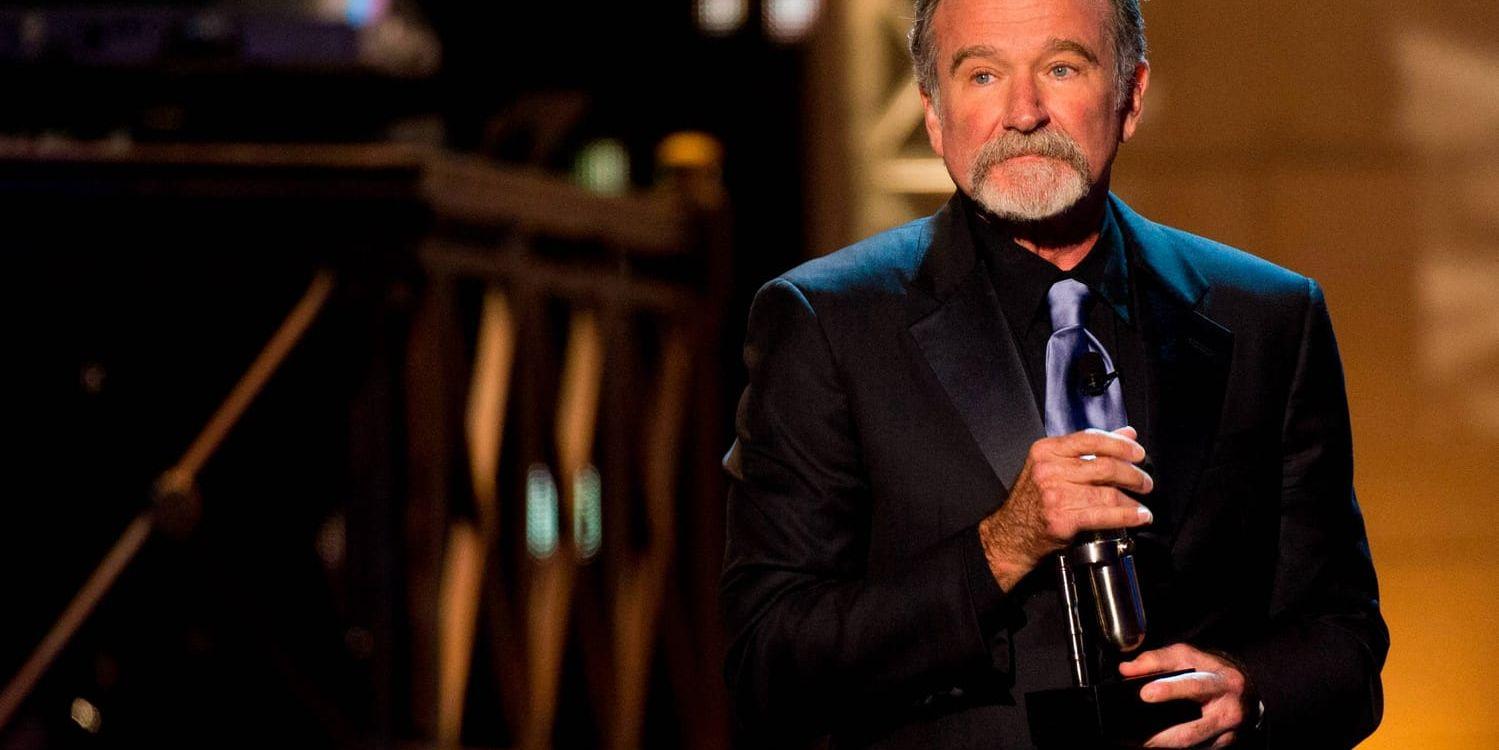 Robin Williams, som gick bort 2014, spelade Peter Pan i "Hook." Arkivbild