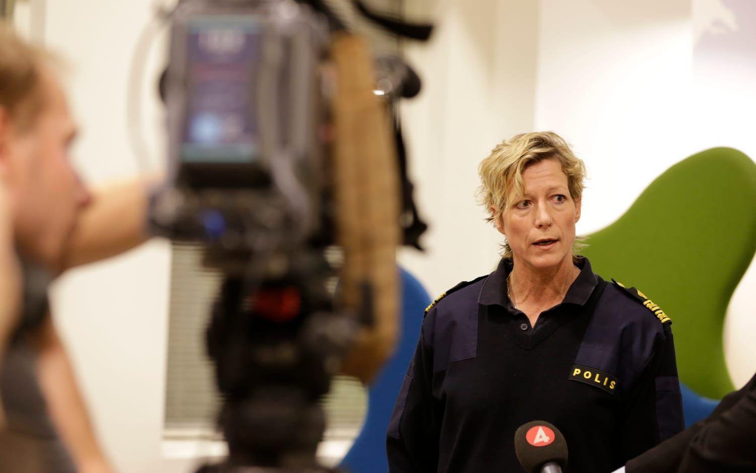Polisområdeschefen i Älvsborg Lena Matthijs. FOTO: TT