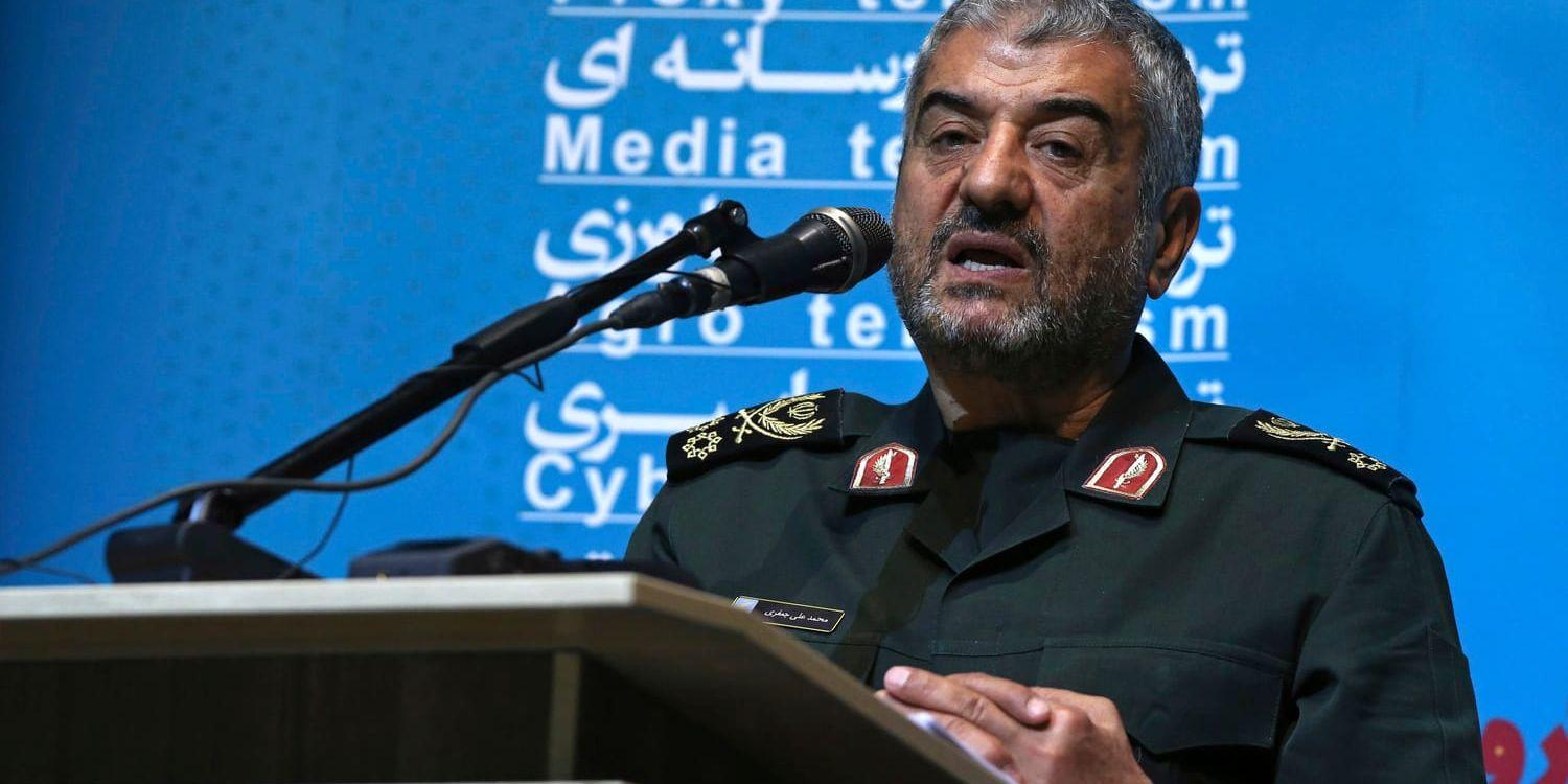 General Mohammad Ali Jafari leder det iranska revolutionsgardet. Arkivbild.