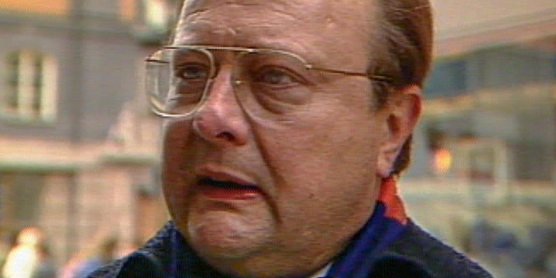Stig Engström som enligt Palmeutredningen mördade statsminister Olof Palme 1986. Den i medierna så kallade 'Skandiamannen'. Bilden kommer ursprungligen från ett inslag i Rapport. 