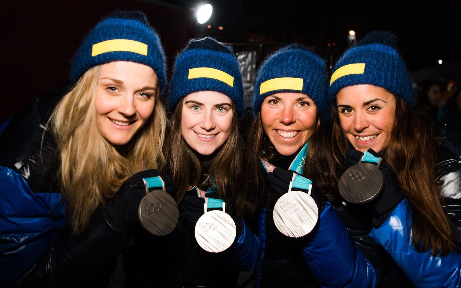 Så sent som i februari i år var Anna Haag med och körde hem ett silver till Sverige i OS-stafetten