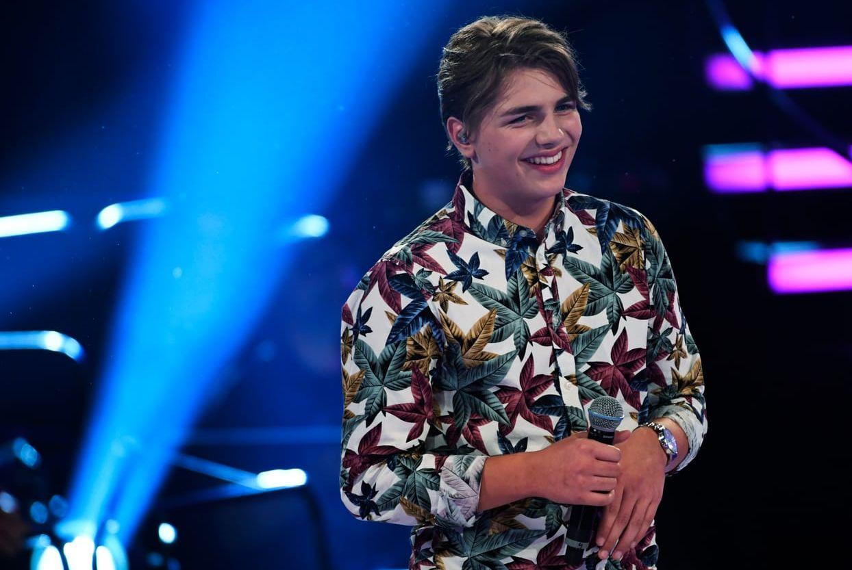 Oskar Häggström under fredagens omgång av veckofinalen i Idol 2016. Bild: TT