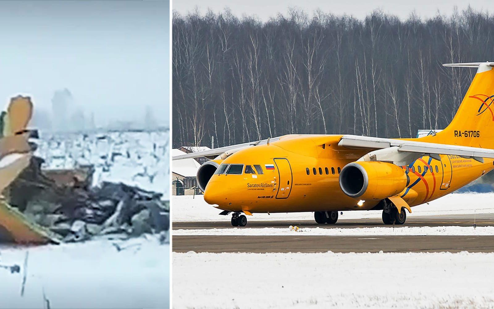 De första bilderna på vad som sägs vara flygplansvraket har dykt upp på sajten life.ru.