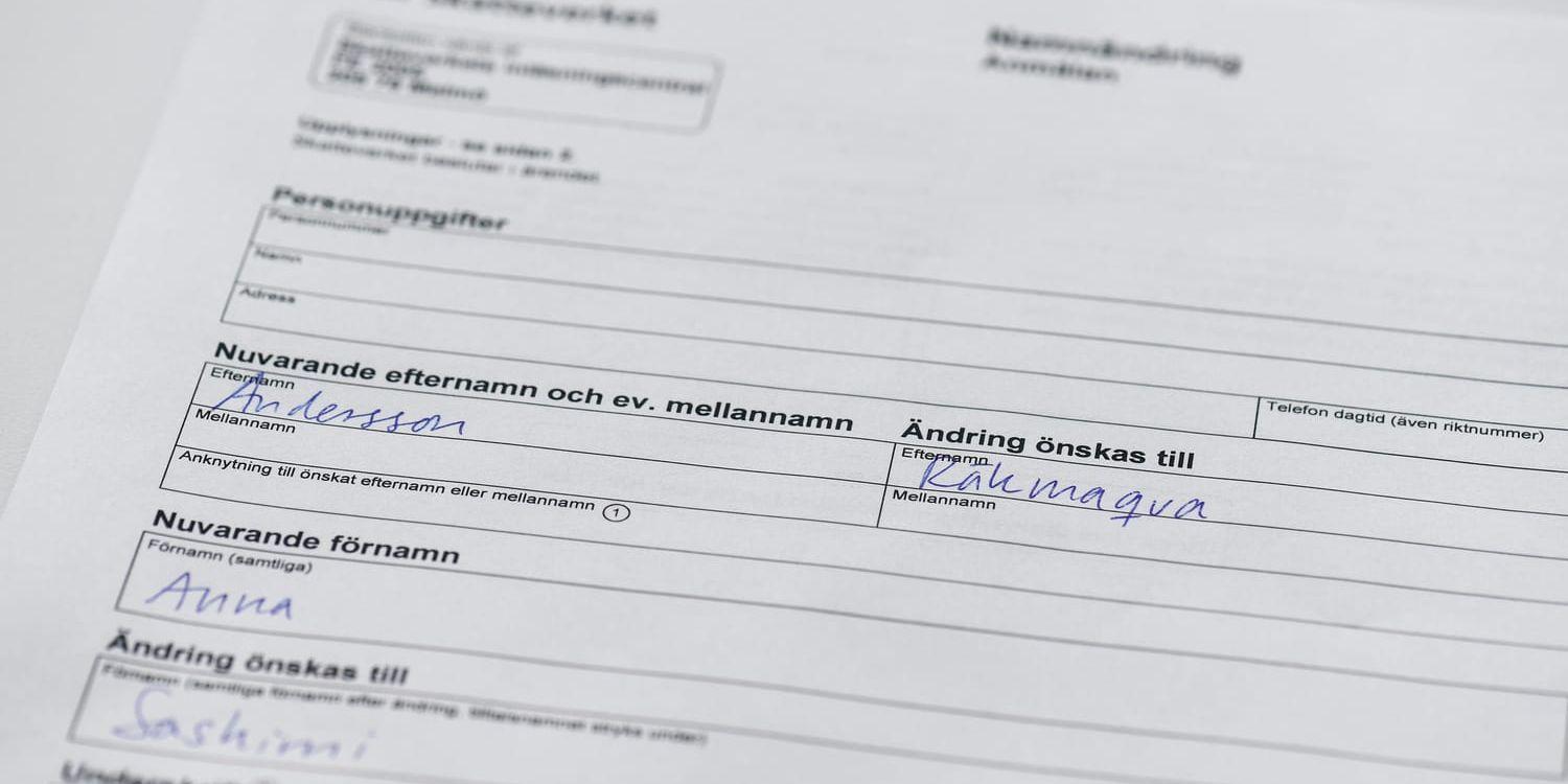 2 000 svenskar fick brev om att de bytt namn. Arkivbild.