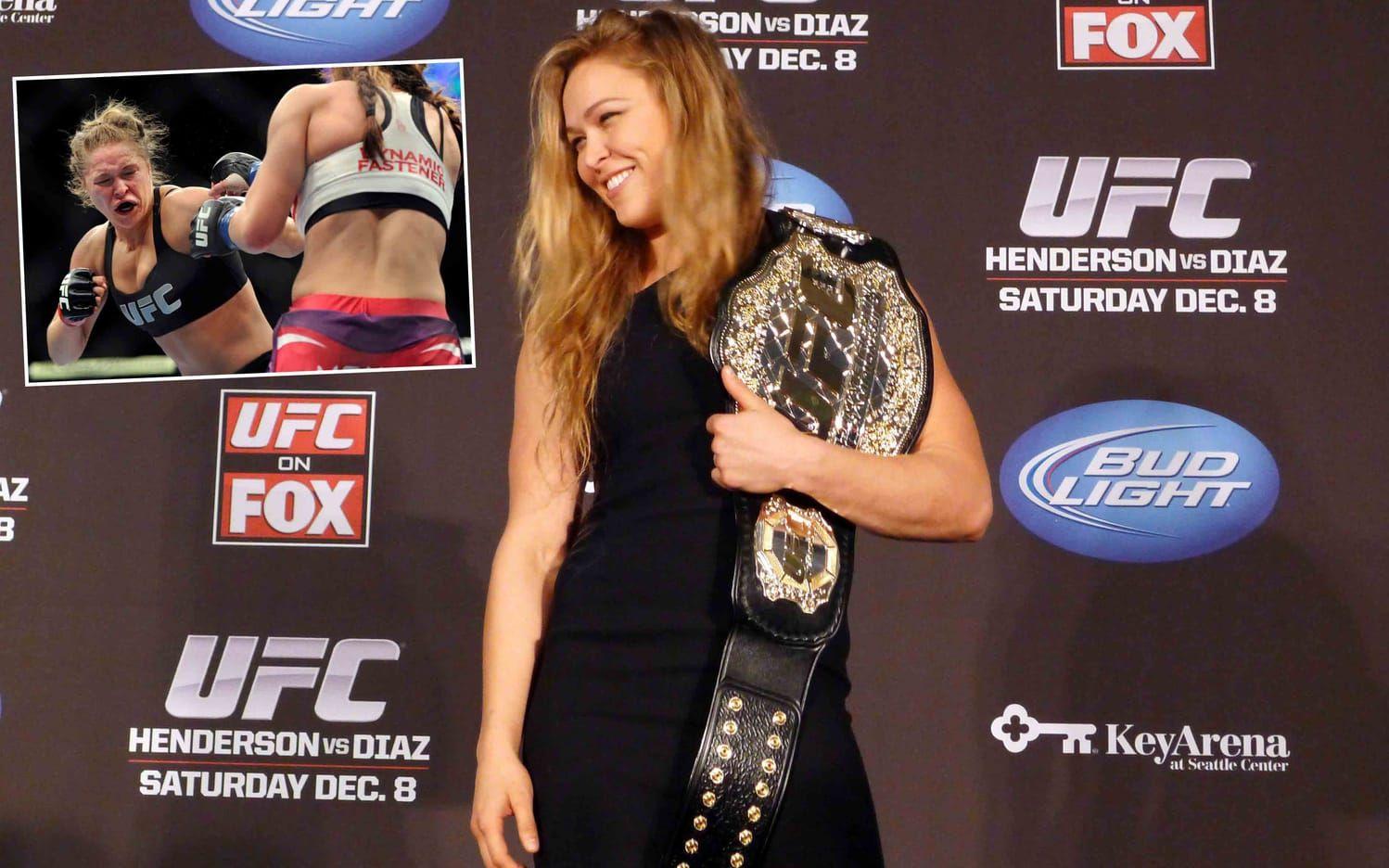 <strong>Ronda Rousey</strong> är en av MMA-världens största profiler. Foto: TT