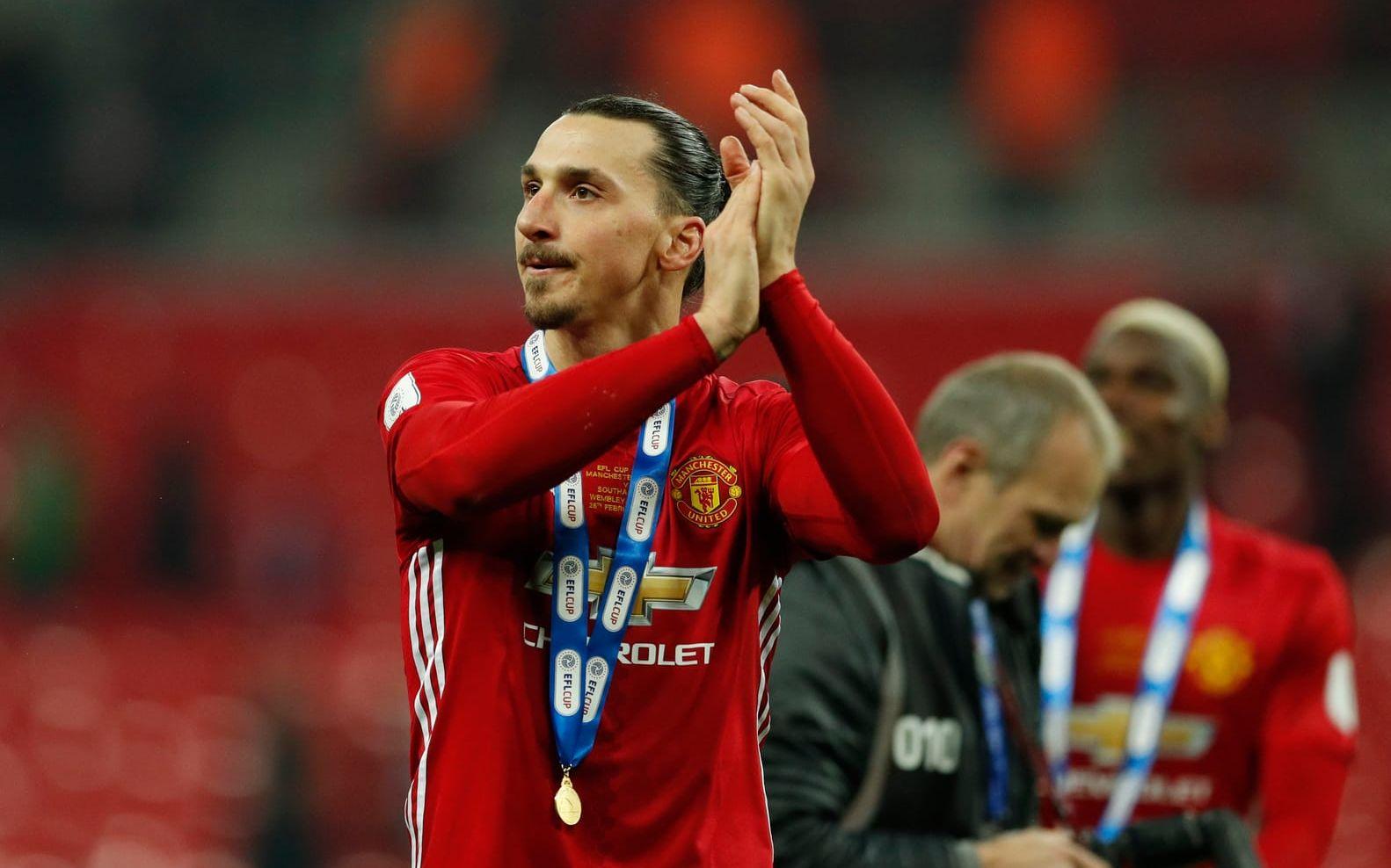 Trots skadan fick Zlatan plats i Manchester Uniteds trupp till Champions League – något som kan göra honom historisk. Bild: Bildbyrån