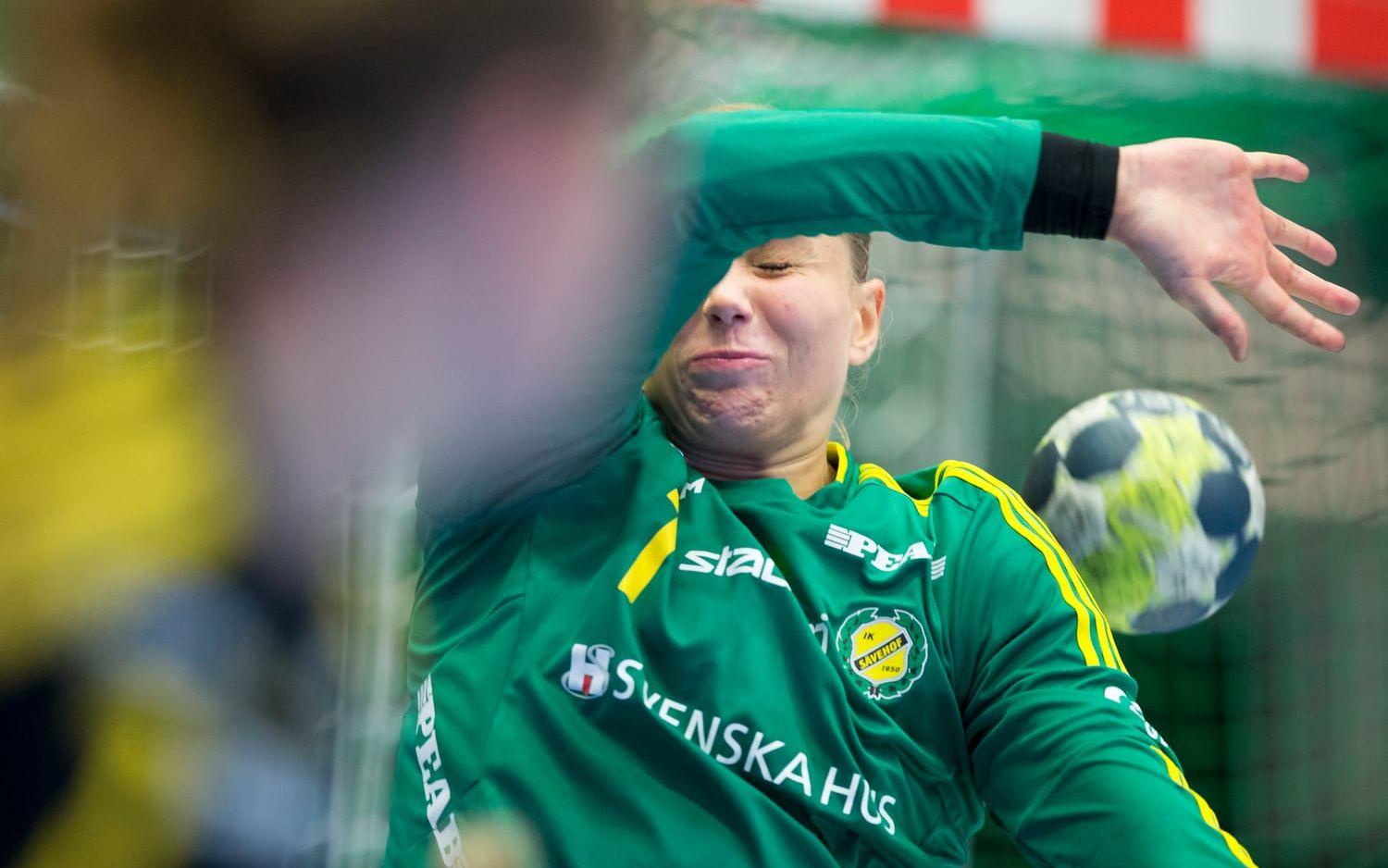 Den danska burväktaren ersattes av Andersson en bit in i matchen. Bild: Michael Erichsen, Bildbyrån.