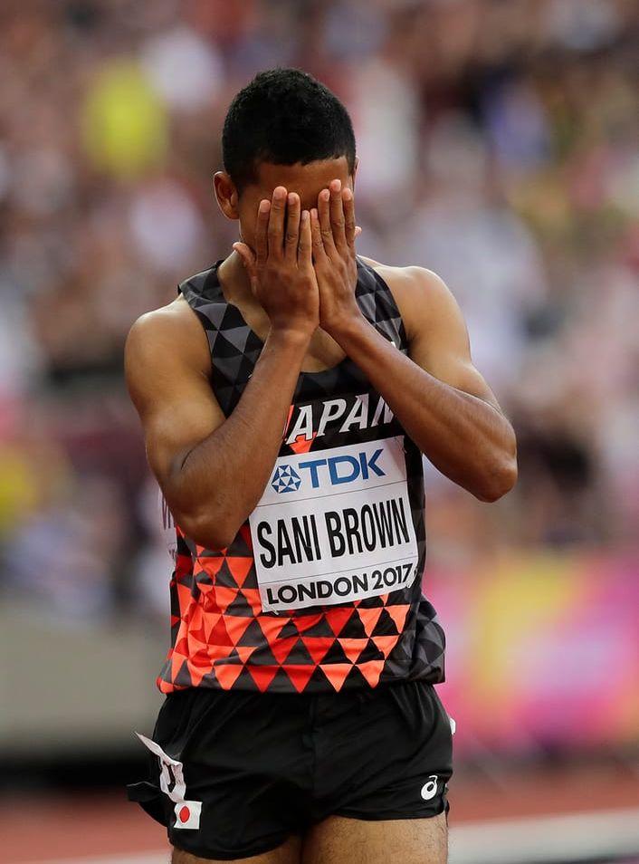 Sani Brown var mycket besviken efter att ha missat chansen att bli den yngste någonsin att springa under 10 sekunder på 100 meter. Bild: TT
