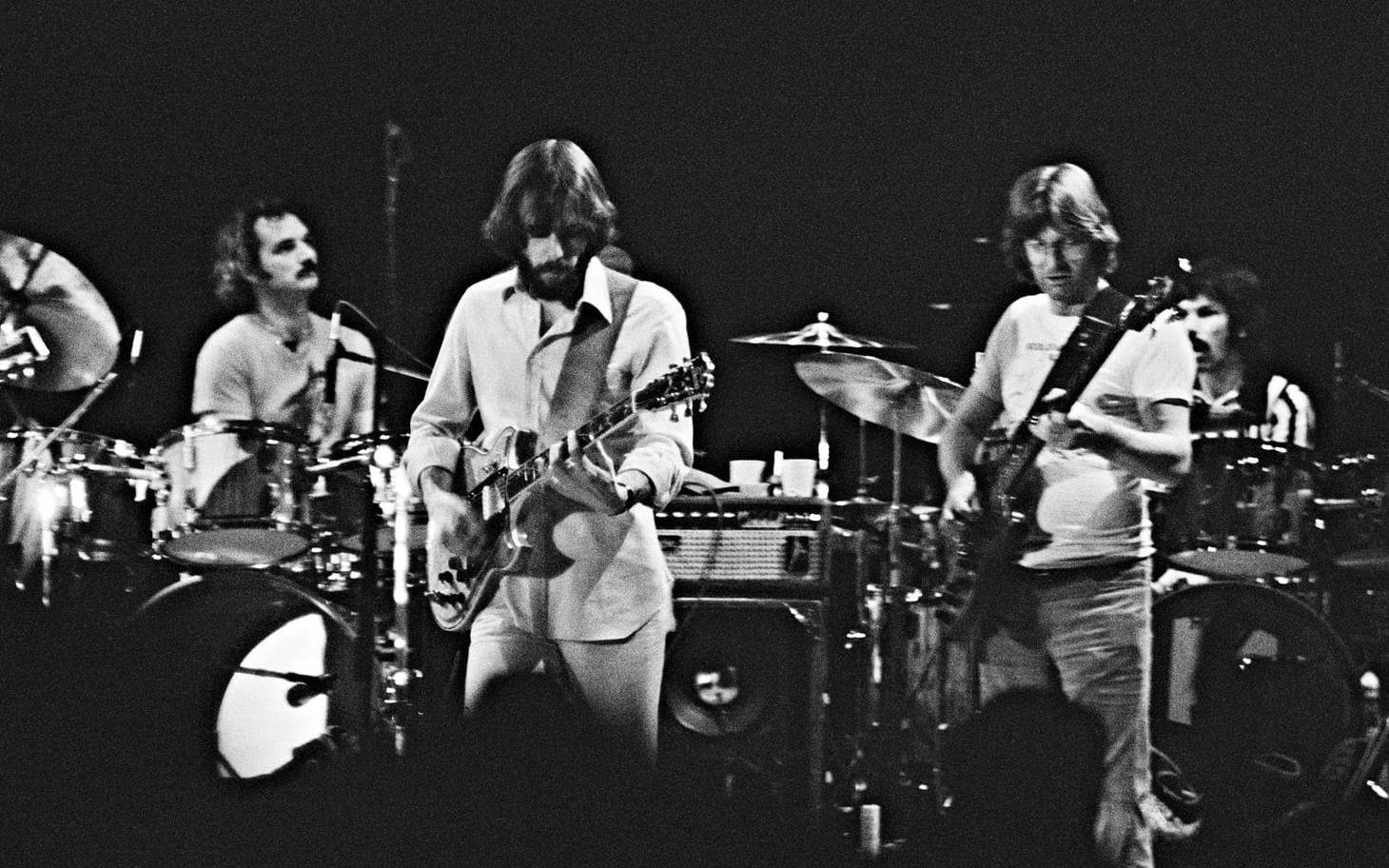 Cornell University 1977. Från vänster Bill Kreutzmann, Bob Weir, Phil Lesh och Mickey Hart. 