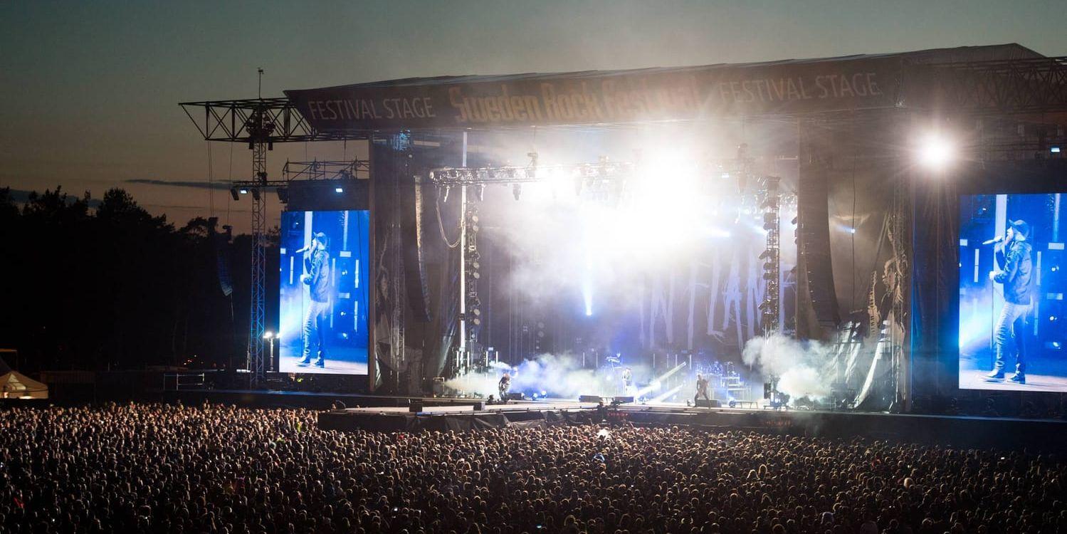 In Flames satte punkt för den 26:e Sweden Rock Festival på lördagsnatten.