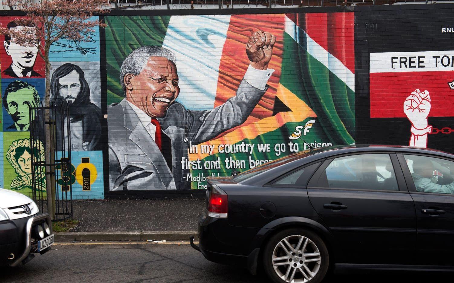 Nelson Mandela, ett hopp om försoning i en fredszon mellan grindarna