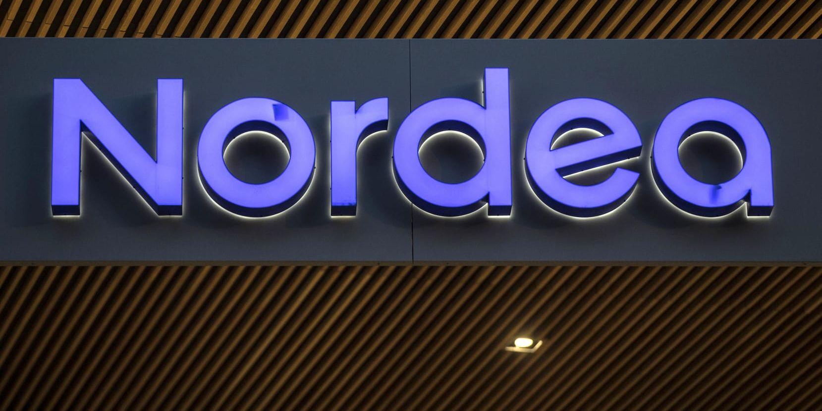 Nordea gick ner på Stockholmsbörsen. Arkivbild.