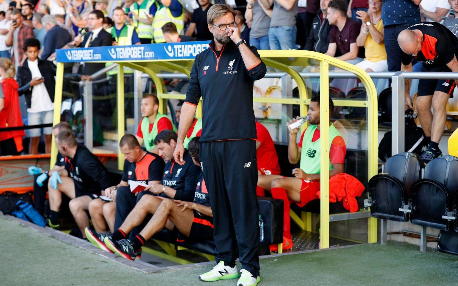 Den karismatiske tysken Jürgen Klopp får 77,7 miljoner kronor per år av Liverpool. Bild: Bildbyrån