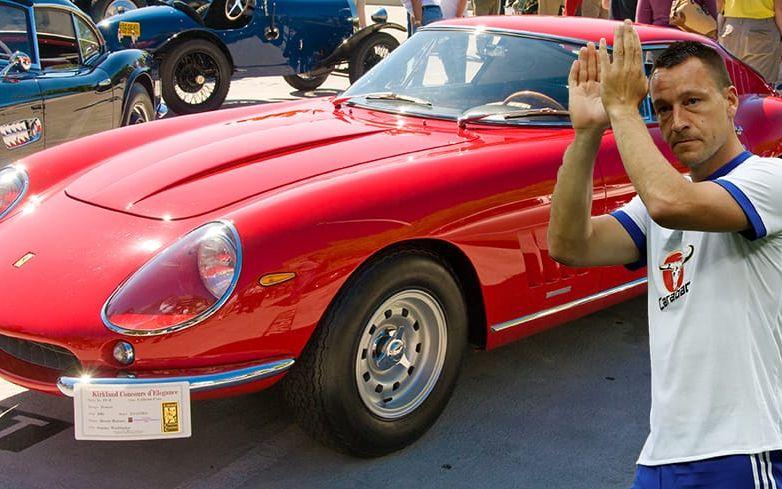 John Terry har köpt på sig den dyraste bilen av samtliga fotbollsspelare i studien. Engelsmannen har en Ferrari för cirka 23 miljoner kronor.