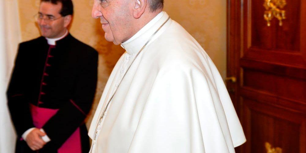 Påven Franciskus i Vatikanen i Rom. Arkivbild.
