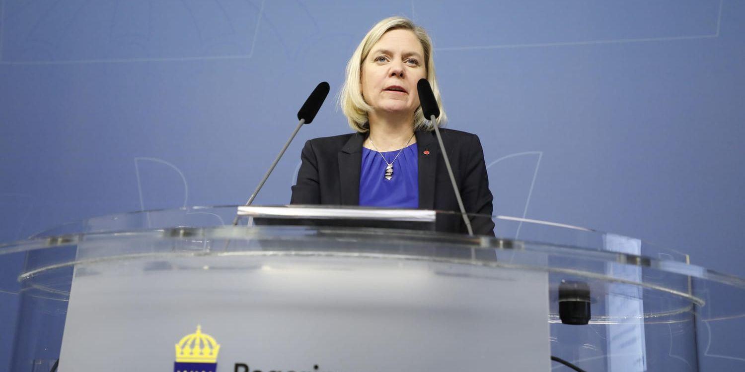 Finansminister Magdalena Andersson (S) och sju av hennes kollegor i EU för fram en gemensam linje när det gäller framtida ekonomiska reformer. Arkivbild.