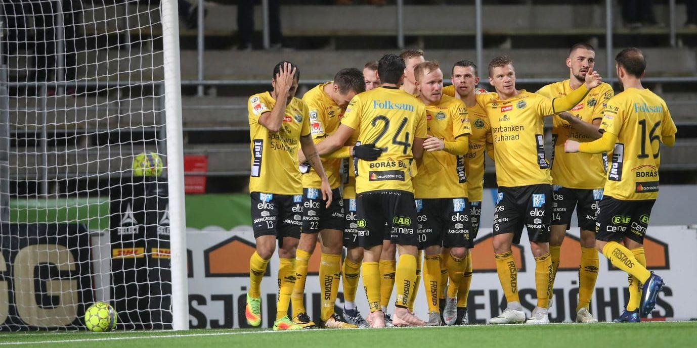 Elfsborgsjubel vid Viktor Prodells 1–0-mål.