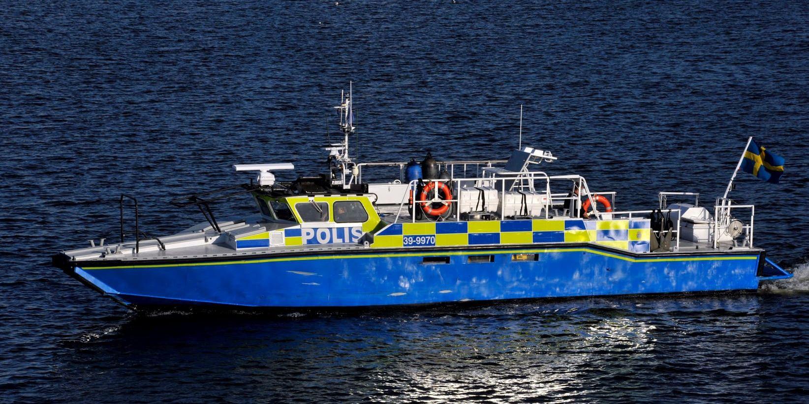 Sjöpolisen fortsätter i dag sökandet efter den försvunne företagaren Christer Ericsson. Arkivbild.